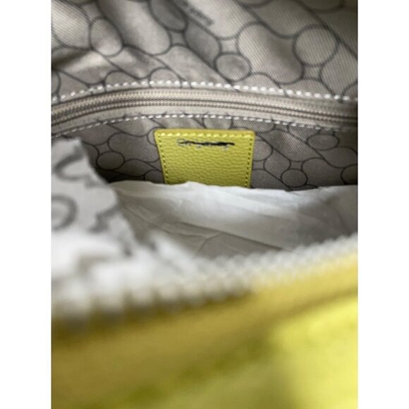 Oryany Selena Lyon Leather Clutch Tote Zipper Sweet Green NEW - Picture 7 of 8